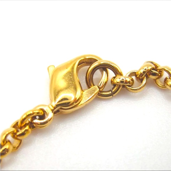 Authentic Cristian Dior gold plated Heart shaped Bracelet - Picture 4 of 9